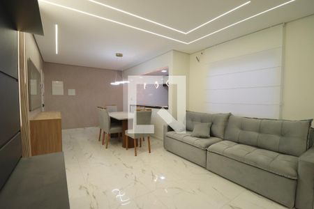 Sala de apartamento à venda com 3 quartos, 90m² em Vila Curuçá, Santo André