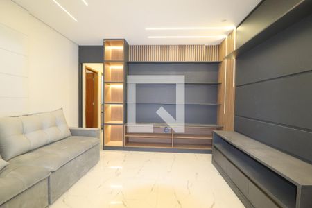 Sala de apartamento à venda com 3 quartos, 90m² em Vila Curuçá, Santo André