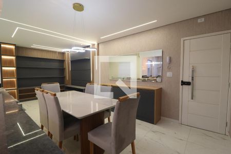 Sala de apartamento à venda com 3 quartos, 90m² em Vila Curuçá, Santo André