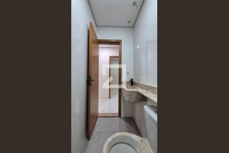 Banheiro de apartamento à venda com 3 quartos, 90m² em Vila Curuçá, Santo André