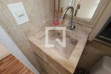 Banheiro Social - Pia de apartamento à venda com 2 quartos, 106m² em Campestre, Santo André