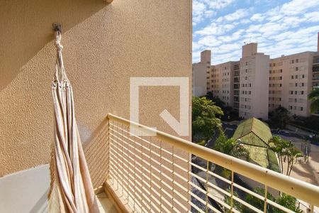 Varanda da Sala de apartamento para alugar com 3 quartos, 63m² em Loteamento Parque São Martinho, Campinas