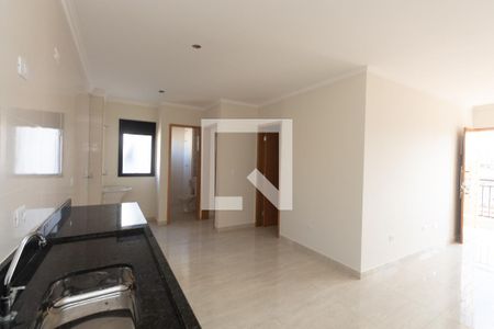 Sala/Cozinha de apartamento à venda com 2 quartos, 54m² em Parque Vitoria, São Paulo