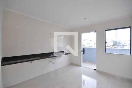 Sala/Cozinha de apartamento à venda com 2 quartos, 35m² em Parque Vitoria, São Paulo