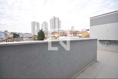Varanda da Sala/Cozinha de apartamento à venda com 2 quartos, 35m² em Parque Vitoria, São Paulo