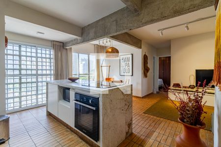 Sala/Cozinha de apartamento à venda com 2 quartos, 63m² em Jardim America, São Paulo