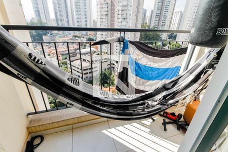 Varanda da Sala de apartamento à venda com 2 quartos, 49m² em Vila Andrade, São Paulo