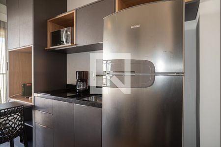Cozinha de kitnet/studio para alugar com 1 quarto, 18m² em Bela Vista, São Paulo