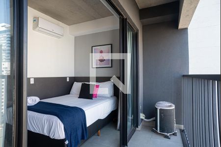 Varanda da Sala/Quarto de kitnet/studio à venda com 1 quarto, 18m² em Bela Vista, São Paulo