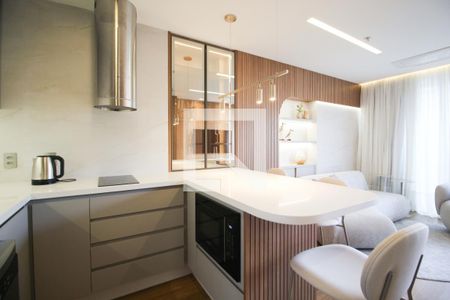 Cozinha de apartamento para alugar com 1 quarto, 53m² em Vila Olímpia, São Paulo