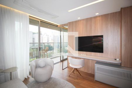 Sala de apartamento para alugar com 1 quarto, 53m² em Vila Olímpia, São Paulo