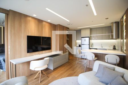 Sala de apartamento para alugar com 1 quarto, 53m² em Vila Olímpia, São Paulo