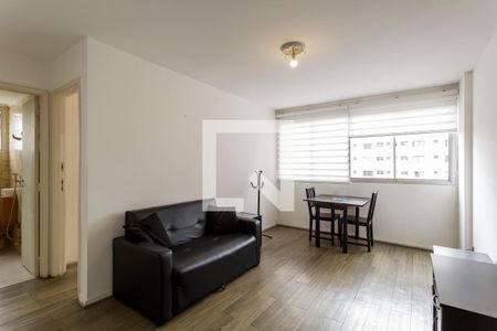 Sala de apartamento à venda com 1 quarto, 53m² em Indianópolis, São Paulo