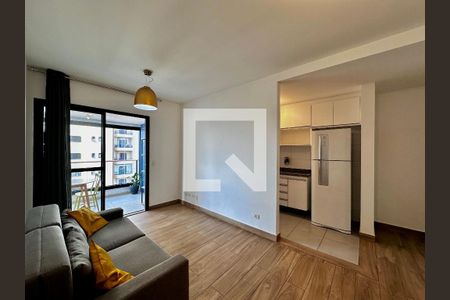 Sala de apartamento à venda com 1 quarto, 52m² em Jardim Santo Amaro, São Paulo