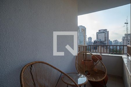 Varanda de kitnet/studio para alugar com 1 quarto, 26m² em Consolação, São Paulo