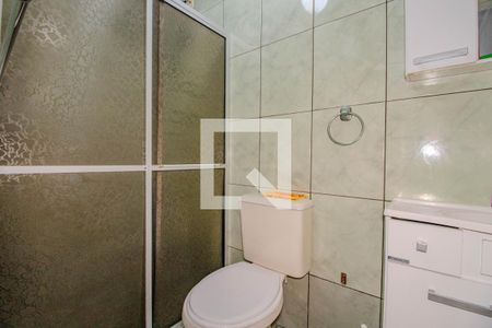 Banheiro da Suíte de apartamento à venda com 1 quarto, 50m² em Jardim Sabará, Porto Alegre