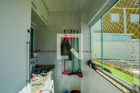 Cozinha e Área de Serviço de casa de condomínio à venda com 3 quartos, 138m² em Jardim Santo Antônio, Santo André