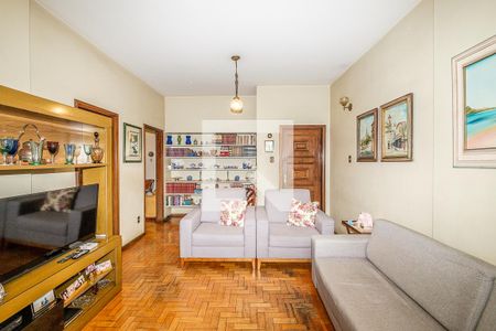 Sala de apartamento à venda com 4 quartos, 117m² em Funcionários, Belo Horizonte