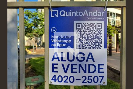 Placa na Fachada de apartamento à venda com 2 quartos, 63m² em São Geraldo, Porto Alegre