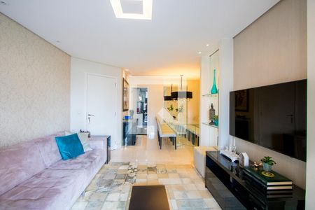 Sala de apartamento à venda com 3 quartos, 118m² em Vila Bastos, Santo André