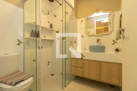 Banheiro de kitnet/studio à venda com 1 quarto, 27m² em Vila Buarque, São Paulo