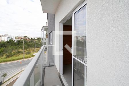 Varanda da sala  de apartamento à venda com 2 quartos, 100m² em Parque Xangri-lá, Contagem