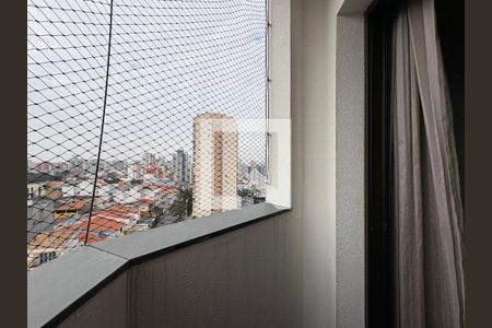 Sacada da suíte de apartamento à venda com 3 quartos, 105m² em Vila Valparaíso, Santo André