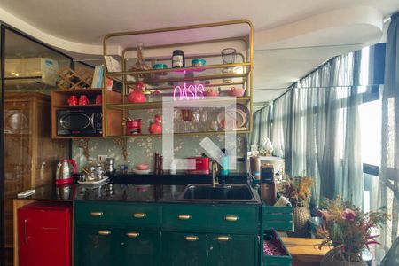 Cozinha de kitnet/studio à venda com 1 quarto, 37m² em Centro Histórico de São Paulo, São Paulo