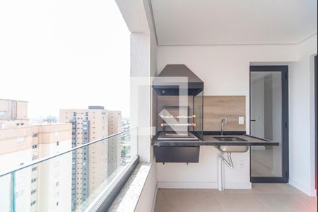 Varanda Gourmet de apartamento à venda com 3 quartos, 93m² em Campestre, Santo André