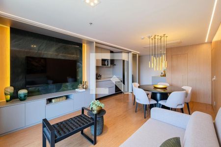 Sala de apartamento para alugar com 1 quarto, 68m² em Vila Olímpia, São Paulo