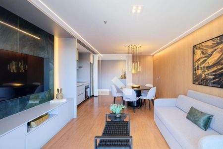 Sala de apartamento para alugar com 1 quarto, 68m² em Vila Olímpia, São Paulo