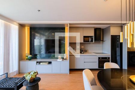 Sala de apartamento para alugar com 1 quarto, 68m² em Vila Olímpia, São Paulo