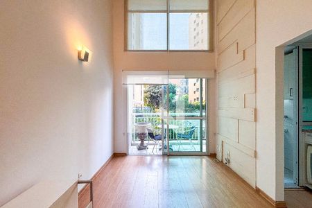 Sala de apartamento para alugar com 1 quarto, 48m² em Moema, São Paulo