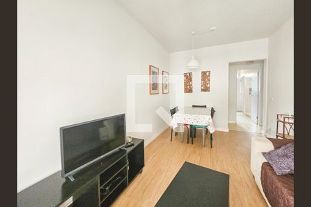 Sala de apartamento para alugar com 2 quartos, 70m² em Vila Luis Antonio, Guarujá