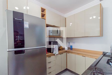 Cozinha de casa de condomínio à venda com 2 quartos, 65m² em Vila Ré, São Paulo