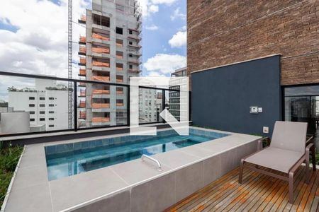 Área comum - Piscina de kitnet/studio à venda com 1 quarto, 32m² em Moema, São Paulo