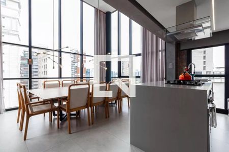 Área comum - Salão de festas de kitnet/studio à venda com 1 quarto, 32m² em Moema, São Paulo