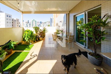Varanda da Sala de apartamento à venda com 2 quartos, 127m² em Carmo, Belo Horizonte