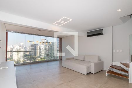 Sala de apartamento para alugar com 1 quarto, 87m² em Itaim Bibi, São Paulo