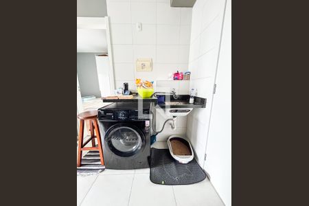Cozinha e Área de Serviço de apartamento para alugar com 1 quarto, 27m² em Jardim Caravelas, São Paulo