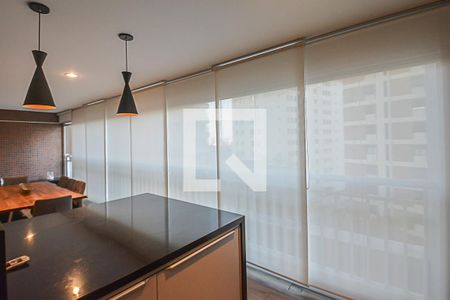 Varanda gourmet de apartamento à venda com 4 quartos, 151m² em Jardim Chácara Inglesa, São Bernardo do Campo