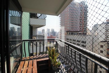 Varanda da Sala de apartamento à venda com 3 quartos, 98m² em Indianópolis, São Paulo