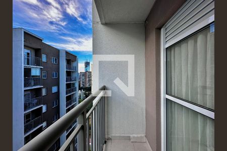 Sacada da Sala de apartamento para alugar com 1 quarto, 29m² em Jardim Caravelas, São Paulo