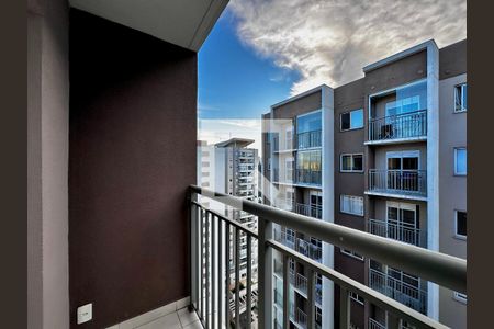 Sacada da Sala de apartamento para alugar com 1 quarto, 29m² em Jardim Caravelas, São Paulo