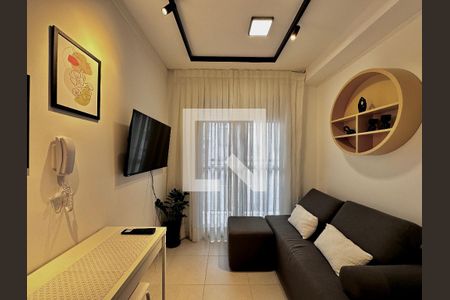 Sala de apartamento para alugar com 1 quarto, 29m² em Jardim Caravelas, São Paulo