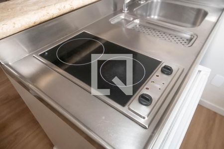 Cozinha de apartamento para alugar com 1 quarto, 37m² em Brooklin Novo, São Paulo