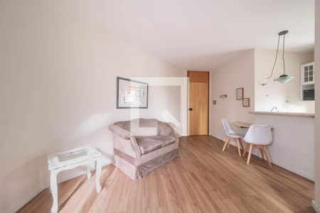 Sala de apartamento para alugar com 1 quarto, 37m² em Brooklin Novo, São Paulo