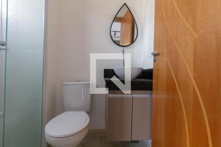 Banheiro de kitnet/studio para alugar com 1 quarto, 31m² em Vila Gomes Cardim, São Paulo