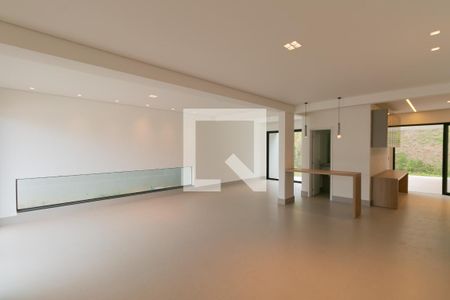 Sala de casa de condomínio para alugar com 3 quartos, 208m² em Garças, Belo Horizonte