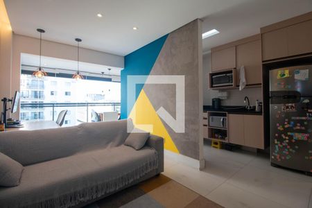 Sala de apartamento à venda com 1 quarto, 51m² em Chácara Santo Antônio (zona Sul), São Paulo